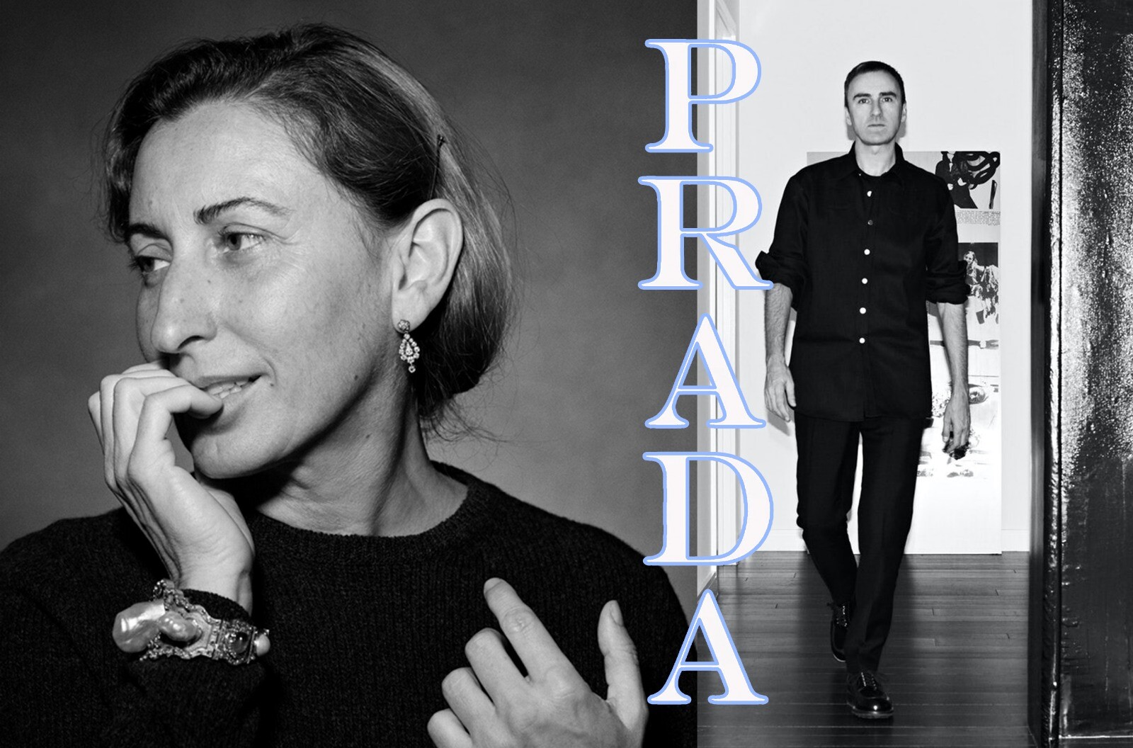 Miuccia Prada and Raf Simmons