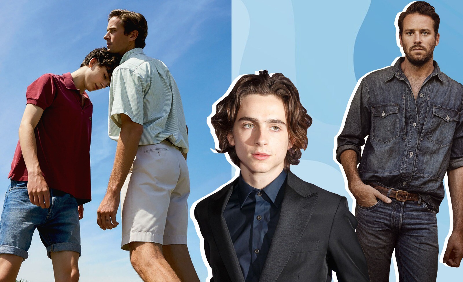 Armie Hammer and Timothée Chalamet