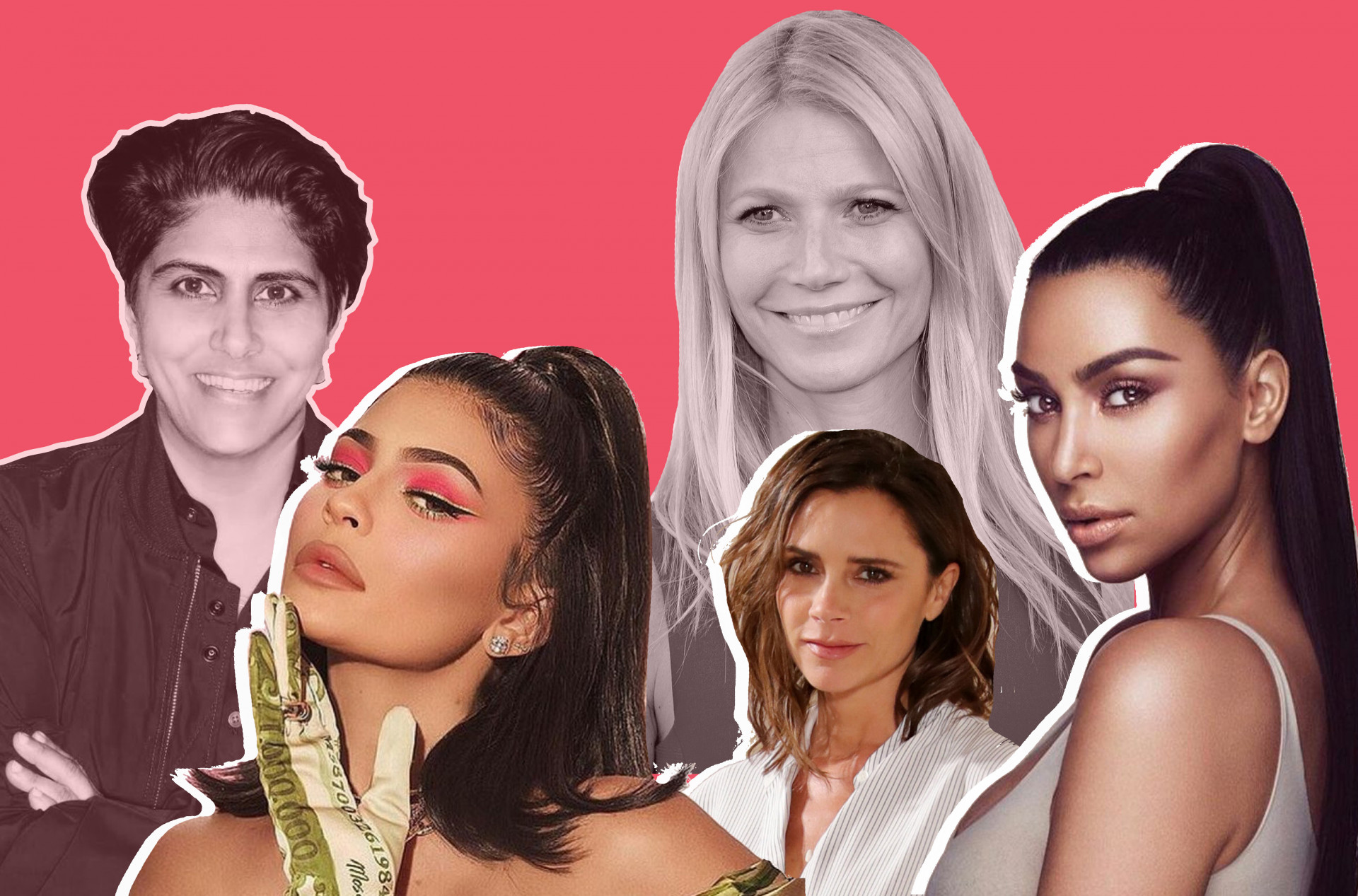 Beautycon CEO Moj Mahdara, Kylie Jenner, Victoria Beckham, Gwyneth Paltrow and Kim Kardashian-West