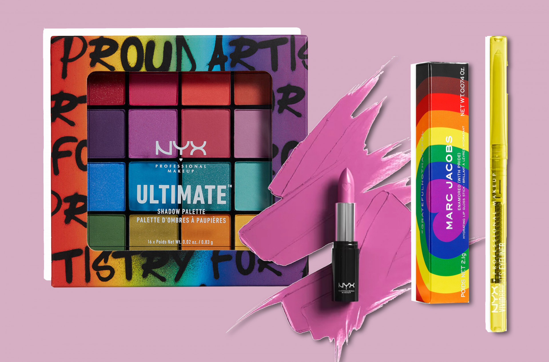 NYX Pride and Marc Jacobs Pride Beauty Enamoured Hydrating Lip Gloss Stick