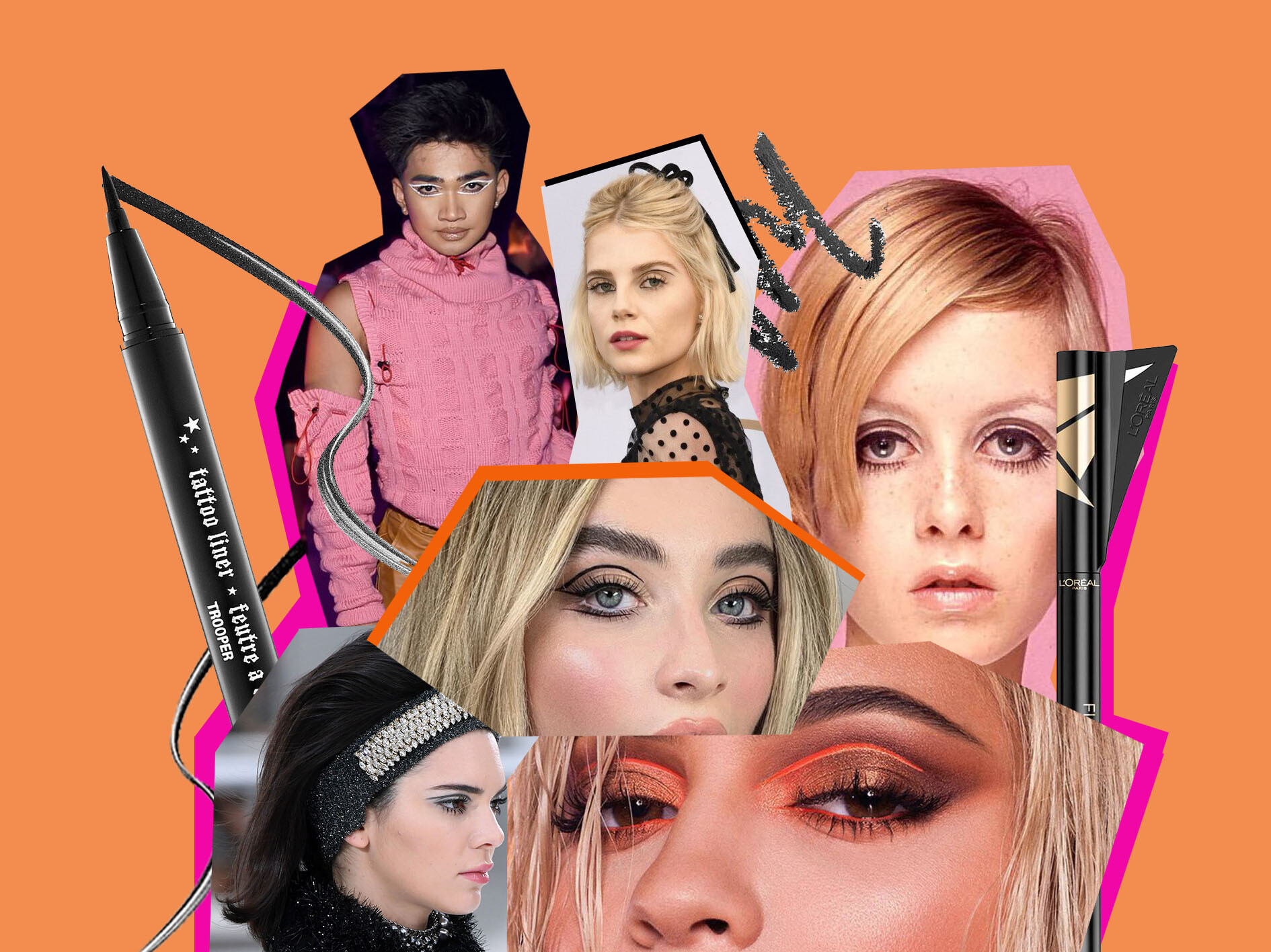 Lucy Boynton, Kylie Jenner, Kendall Jenner, Bretman Rock, Twiggy, Kat Von D tattoo liner, L'Oreal