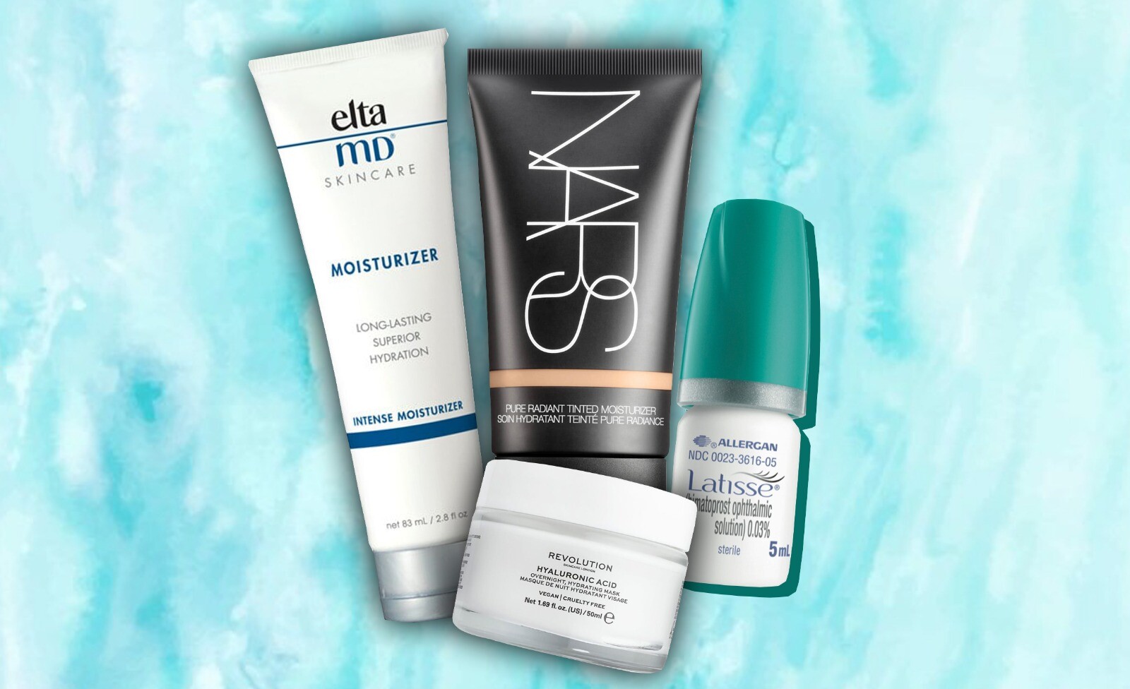 Elta MD Skincare, Nars, Revolution and Latisse