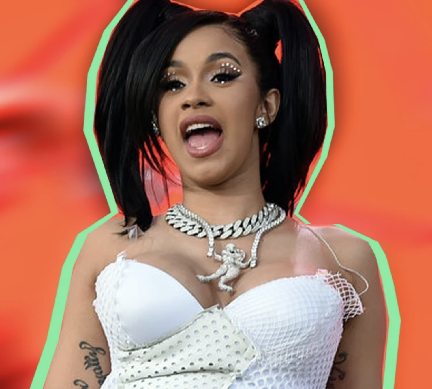 Cardi B Glitter Eyes