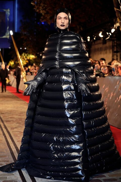 Ezra Miller wearing Moncler