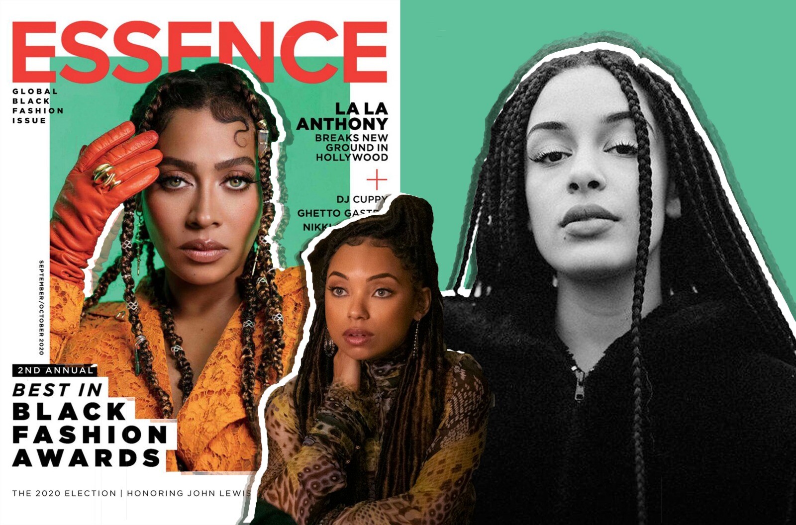 Essence Communications LLC, Lara Solanki image via Netflix, Jorja Smith image via The Urban Music Scene