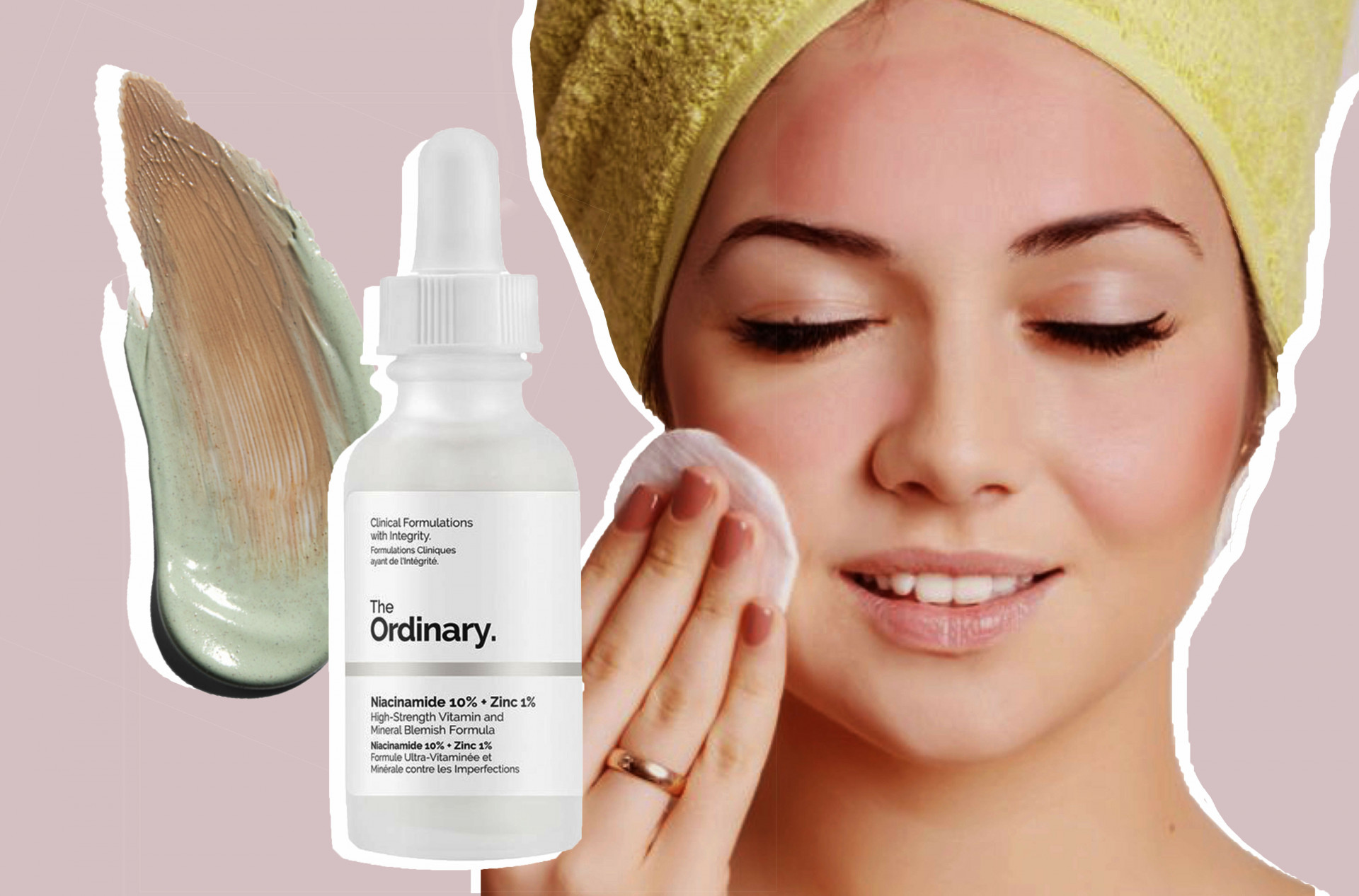 The Ordinary Niacinamide 10% + Zinc 1% images via Cult Beauty website and Bustle website