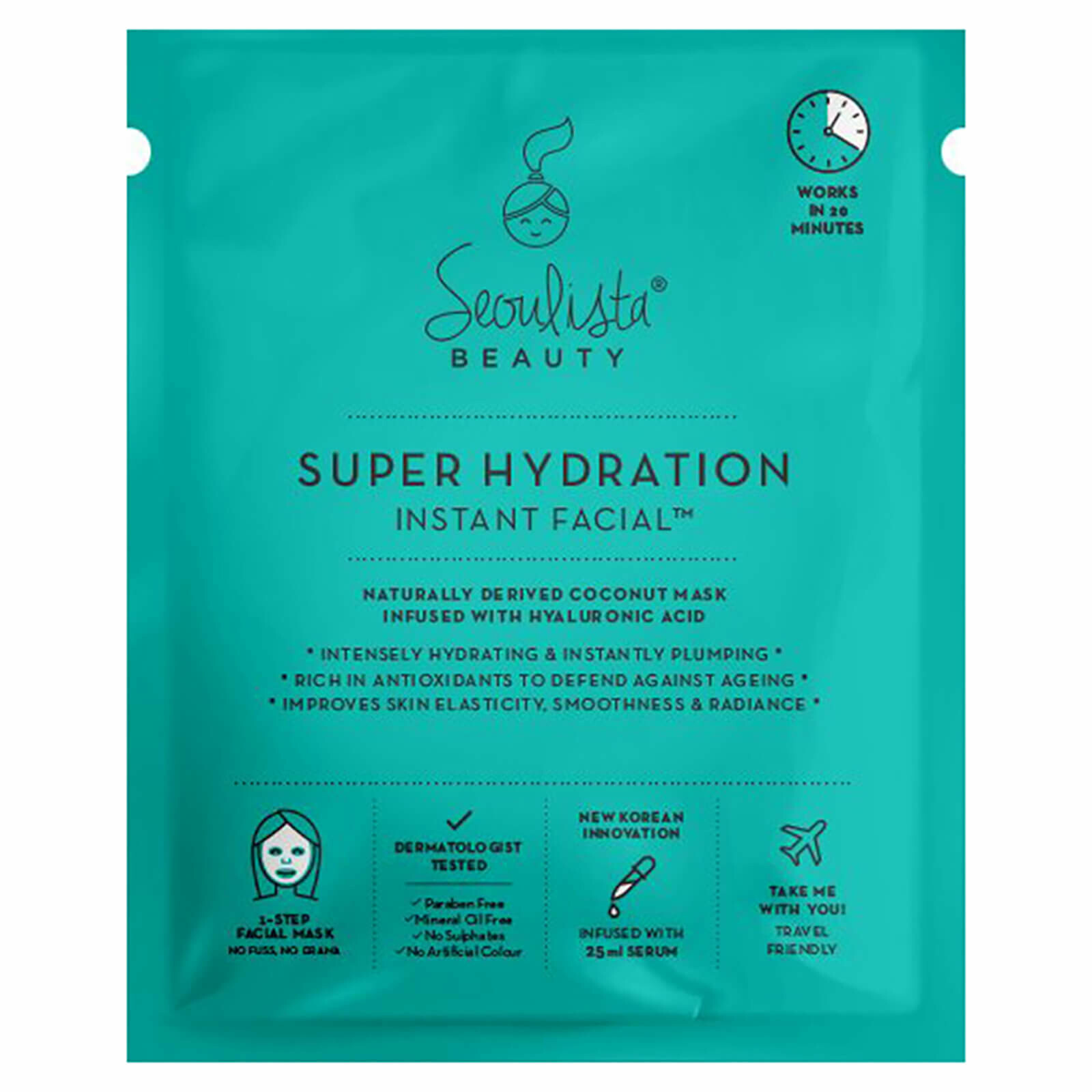 Super Hydration Instant Facial Sheet Mask image via Look Fantastic website