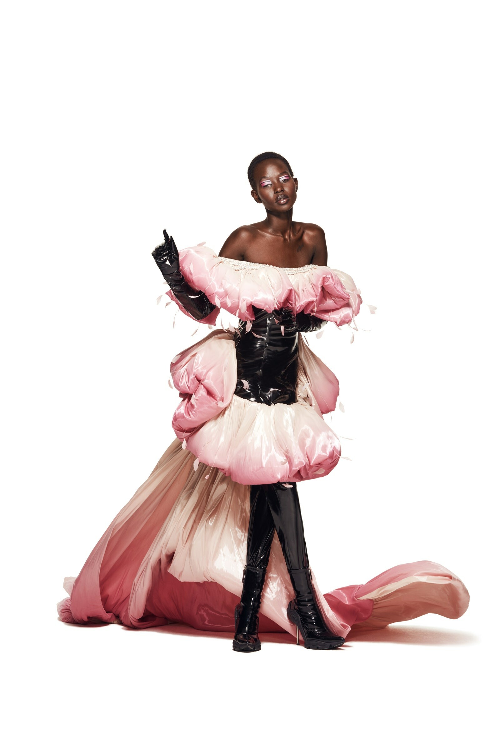 Christian Cowan X Lil Nas X Collaboration SS21: Aweng Chuol image via Vijat Mohindra