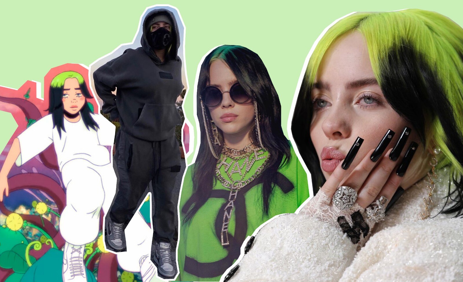 Billie Eilish images via, @billieeilish on Instagram, AP, 'My Future'