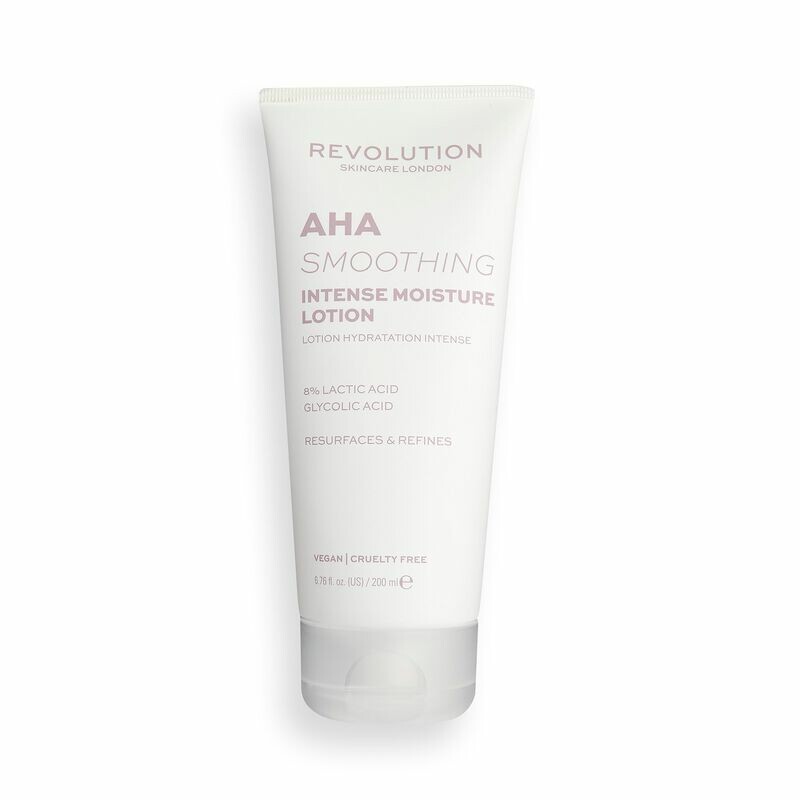 Revolution AHA Smoothing Intense Moisture Lotion image via ASOS