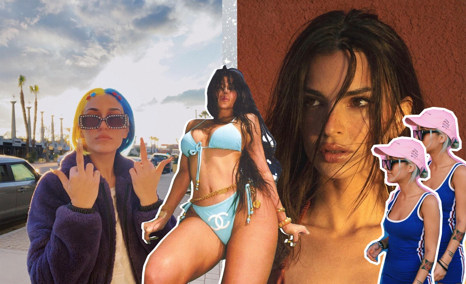 Emily Ratajkowski, Kylie Jenner, @amberaslay on Instagram
