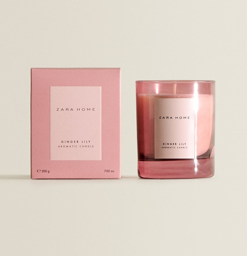 Ginger lily Scented Candle image via Zara Home
