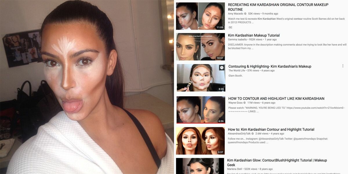 Kim Kardashian's Viral Contouring Picture