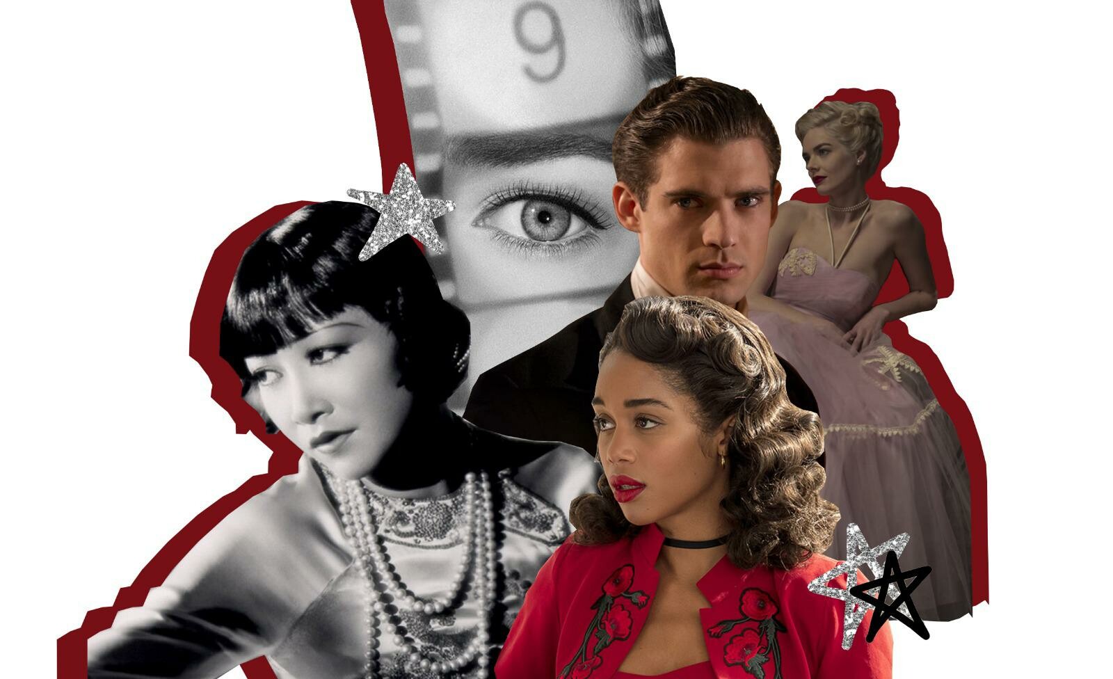 Samara weaving Laura harrier and David Corenswet