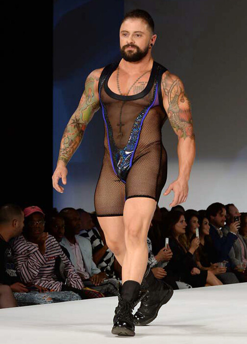 All trans models strutting on the runway for the Marco Marco show at NYFW