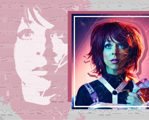 Collage of Lindsey Stirling shot by F Scott Schafer