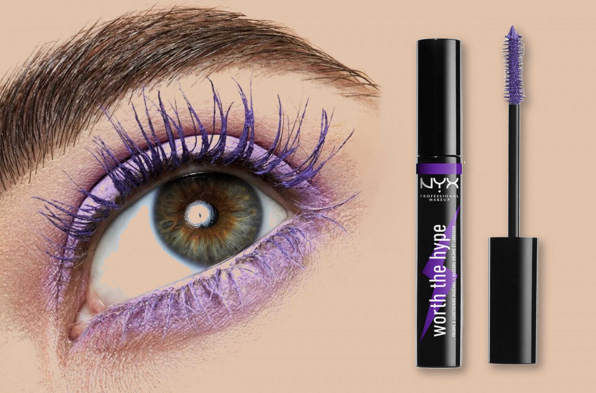 NYX Worth The Hype Volumizing and Lengthening Mascara in purple