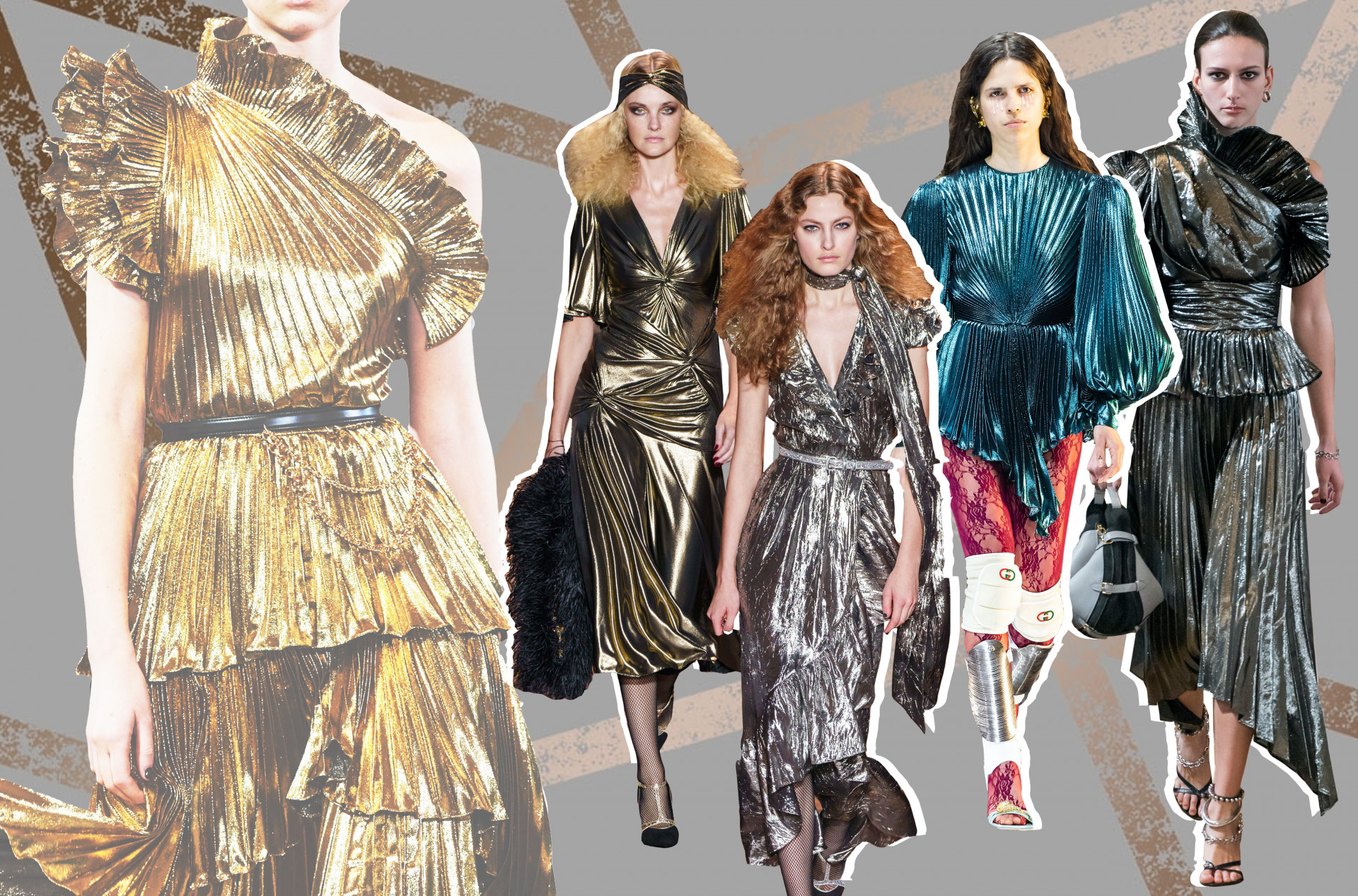 A collage of Altuzurra, Gucci and Michael Kors