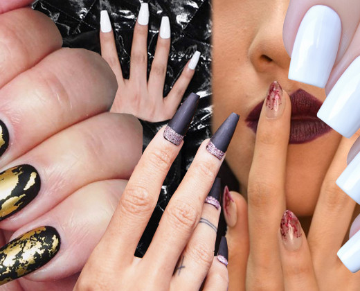 Collage of Nails Inspired by AW20 Runway Nail Trends