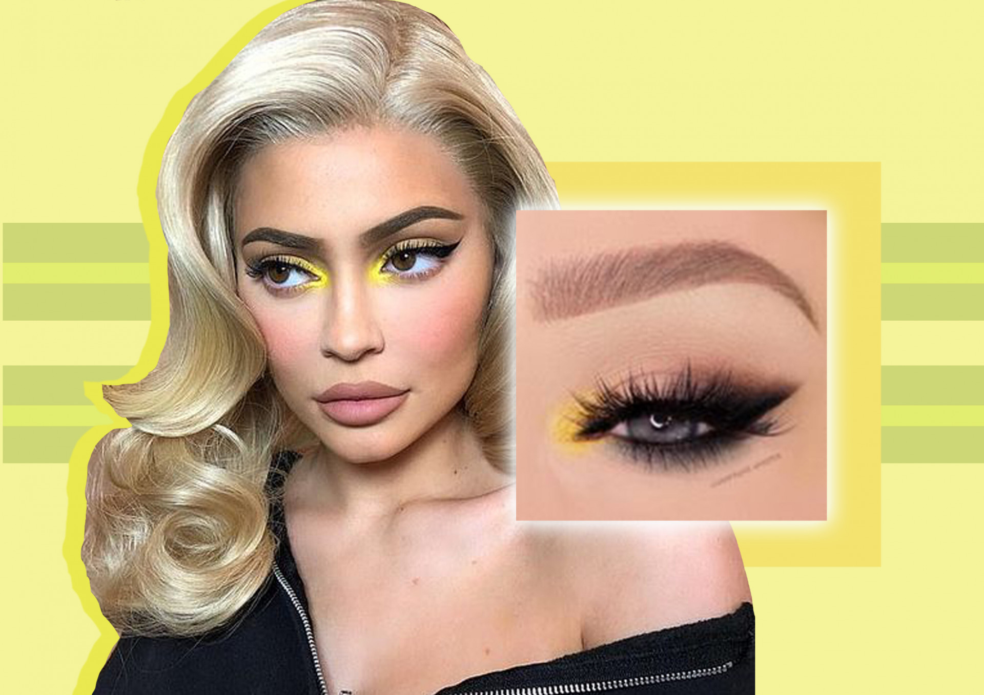 Design for the 'pop of colour' trend with Kylie Jenner