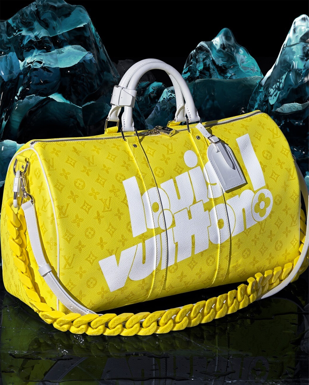 Louis Vuitton × Virgil Abloh AW21 Green 3D monogram carpenter